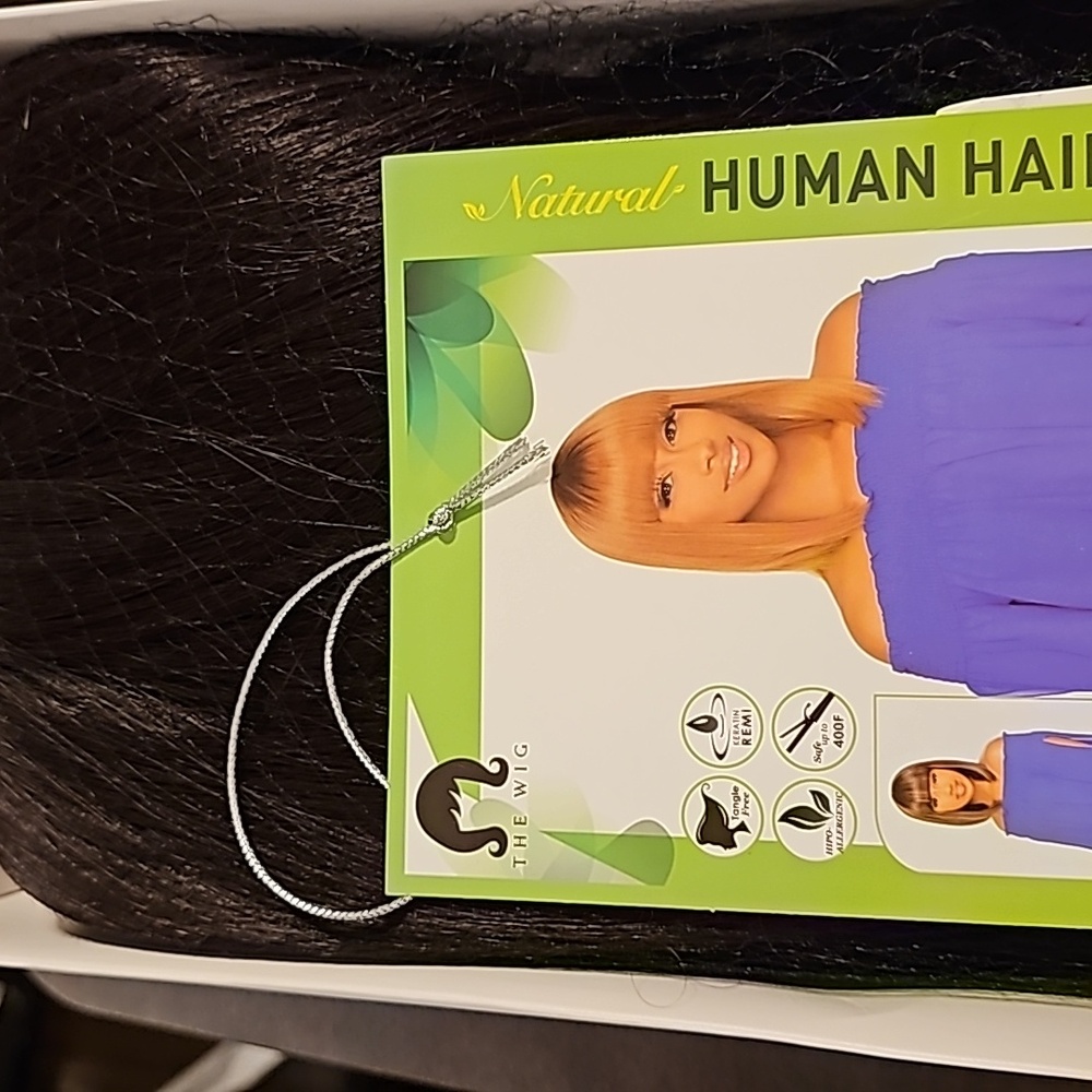 The Wig Natural Human Hair Blend Wig